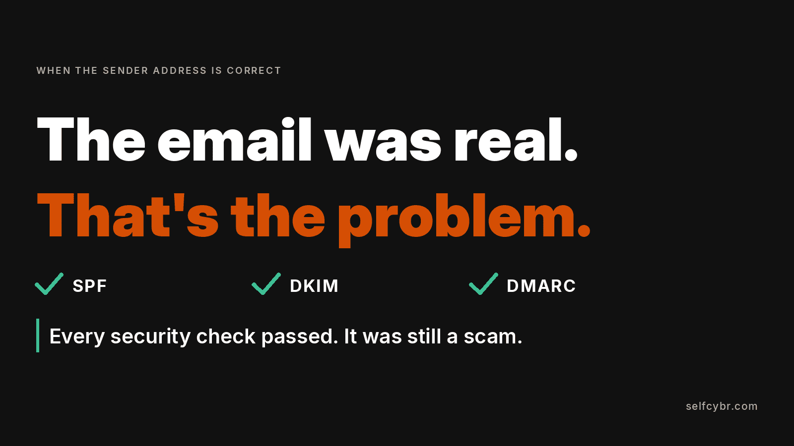 The email was real. That's the problem.