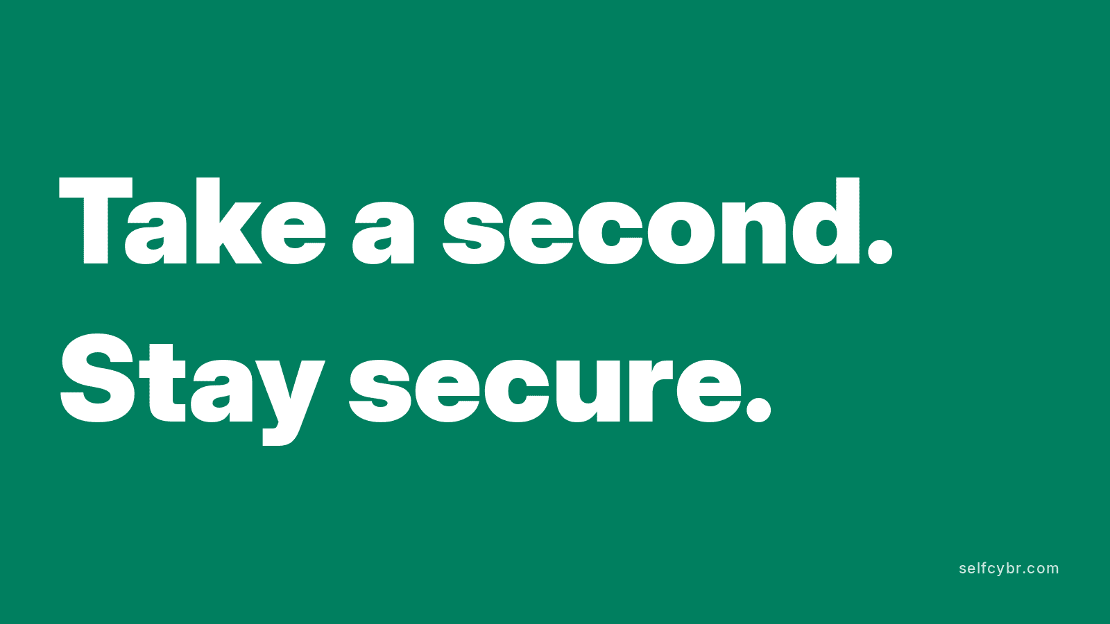 Take a second, stay secure: the Cyber Security Action Month 2026 theme