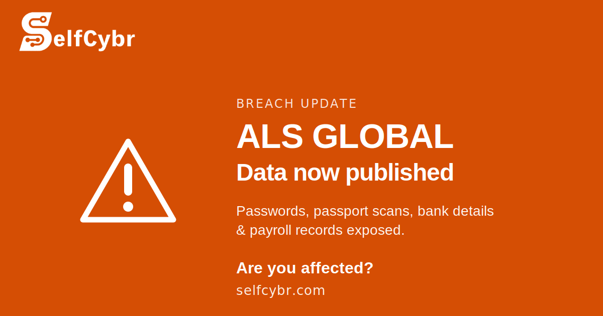 ALS Global breach update: stolen data now published online